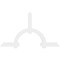Ekena Millwork Ericson Architectural Grade PVC Gable Bracket, 96"W x 56"H x 2"D x 6"F, 14/12 Pitch GBP096X56X0206ERI00 - alternate 3
